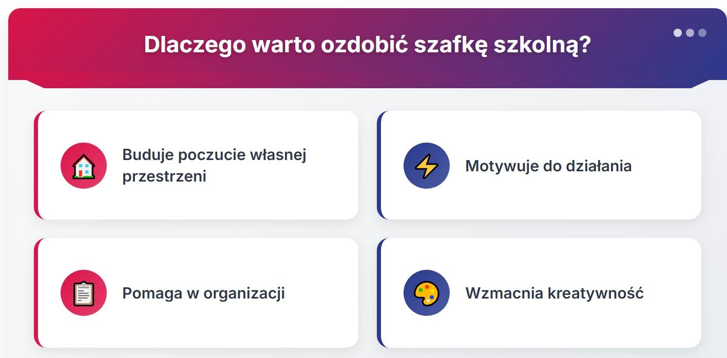 Dlaczego warto ozdobić szafkę szkolną?